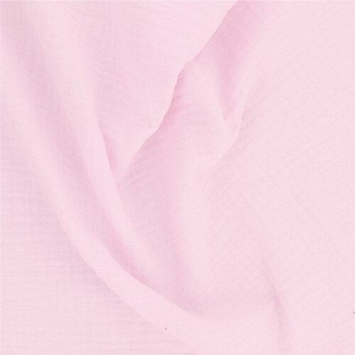 Coupon double gaze 138x100cm rose clair