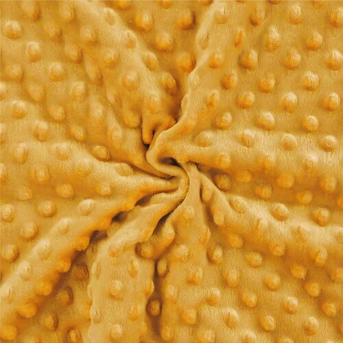 Coupon minky 50x140cm safran