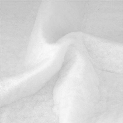 Coupon de ouatine 1m50 x 1m50 blanc