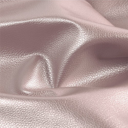 Coupon karla simili cuir star métallique 140x50cm rose métallisé
