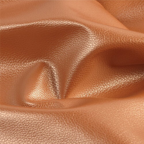 Coupon karla simili cuir star métallique 140x50cm rouille