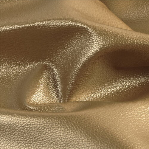 Coupon karla simili cuir star métallique 140x50cm or