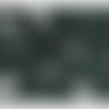 Tissu double gaze imprimée coeurs 130gsm vert foncé au mètre