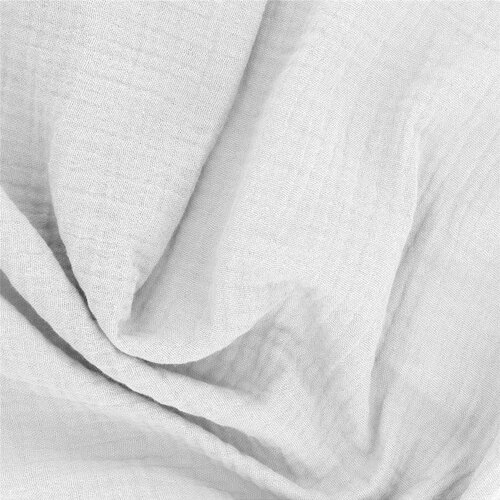 Tissu double gaze francine gris ardoise au mètre