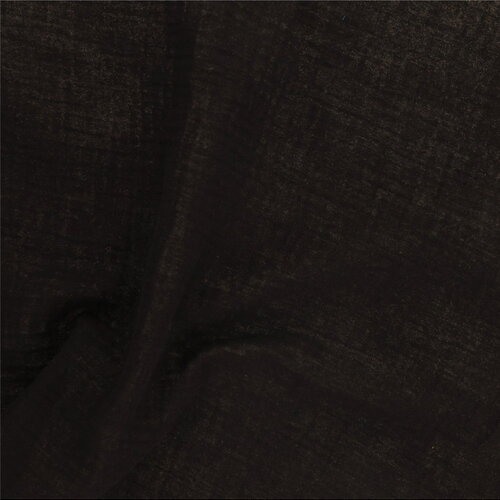 Tissu double gaze francine noir au mètre
