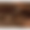 Coupon karla simili cuir star métallique 140x50cm marron clair