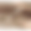 Coupon karla simili cuir star métallique 140x50cm taupe