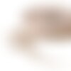 Bobine 38m petersham avec fils métalliques beige
