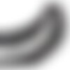 Galon dentelle froncée 30mm noir au mètre