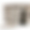 Galon bicolore six brins 31mm beige au mètre