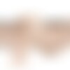 Lézarde surpiquée 19mm beige au mètre