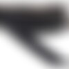 Elastique sport en relief 32mm noir au mètre