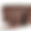 Bobine 10m galon bicolore six brins 31mm marron
