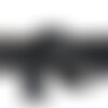 Bobine 15m lézarde surpiquée 19mm noir
