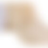 Bobine 18,8m broderie métallique sur tulle 120mm beige