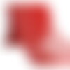 Bobine 18,8m broderie métallique sur tulle 120mm rouge