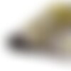 Tissu wax imprimé 2 faces jaune au mètre