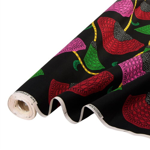 Tissu wax imprimé 2 faces rose fuchsia au mètre