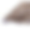 Tissu wax imprimé 2 faces marron au mètre