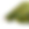 Tissu wax imprimé 2 faces vert au mètre