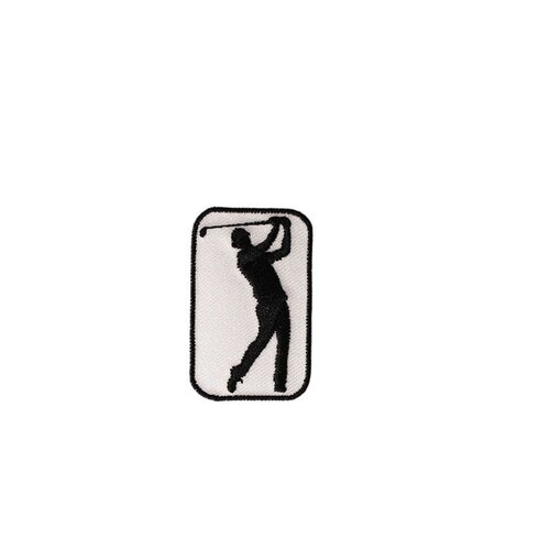 Lot de 3 écussons thermocollants badge sportif 3,5cm x3cm golf