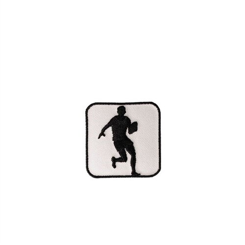 Lot de 3 écussons thermocollants badge sportif 3cm x3cm rugby