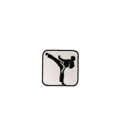 Lot de 3 écussons thermocollants badge sportif 3cm x3cm karaté