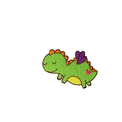 Lot de 3 écussons thermocollants petits motifs rigolos 5,4cm x4,3cm dinosaure