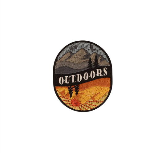 Lot de 3 écussons thermocollants outdoor 4,7cm x5,7cm outdoors