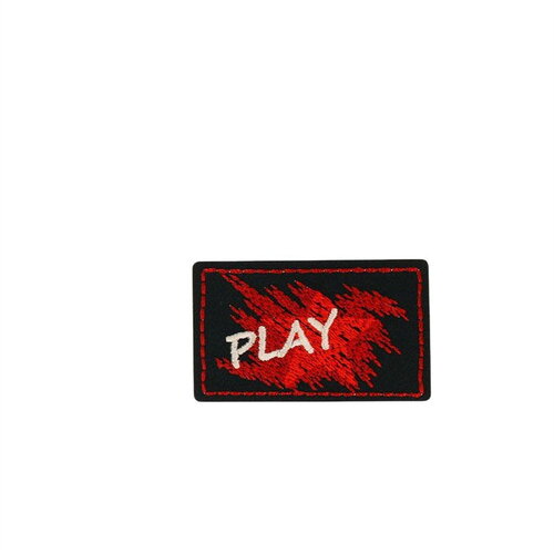 Lot de 3 écussons thermocollants blason sport 5,2cm x3,1cm play