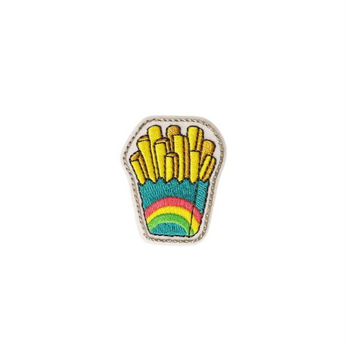 Ecusson thermocollant fun 3,6cm x 4,5cm frite