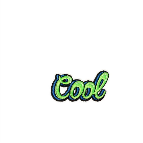 Ecusson thermocollant ok cool love 5cm x 2,7cm cool