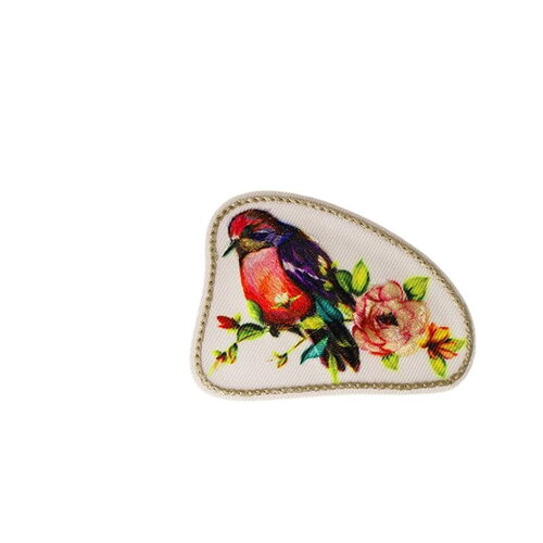 Ecusson thermocollant badge oiseaux 5,9cm x 3,7cm moineau