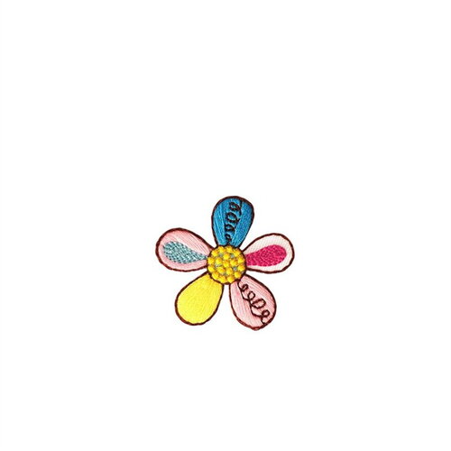 Ecusson thermocollant dans le jardin 3,6cm x 3,5cm fleur