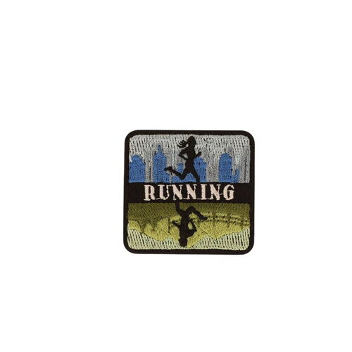 Ecusson thermocollant outdoor 4,7cm x 4,4cm running