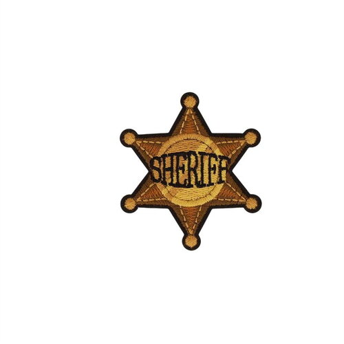 Ecusson thermocollant cowboy 4,9cm x 5,5cm sheriff