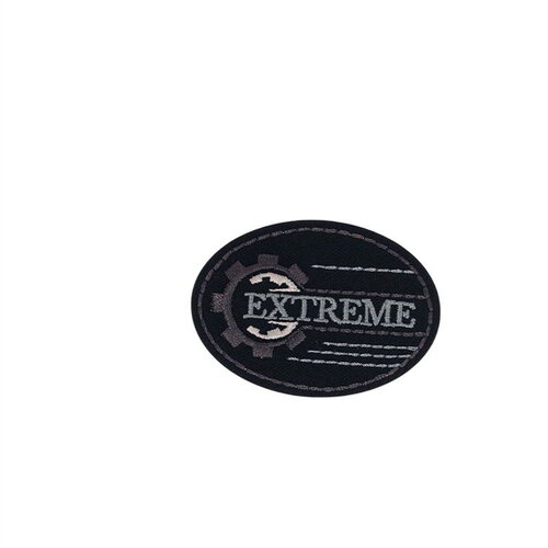 Ecusson thermocollant blason sport 4,7cm x 1,3cm extreme