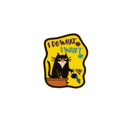 Ecusson thermocollant animaux fun 4,3cm x 5,2cm i do what i want