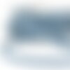 Lacet effet jeans 10mm bleucl géométrique au mètre