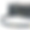 Lacet effet jeans 10mm marine étoiles au mètre