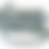 Lacet effet jeans 10mm bleu étoiles au mètre