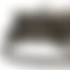 Lacet effet jeans 10mm noir étoiles au mètre