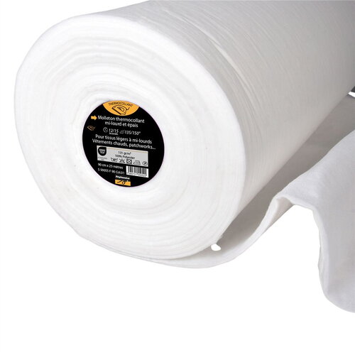 Molleton thermocollant épais 131 g/m2 90cm au mètre