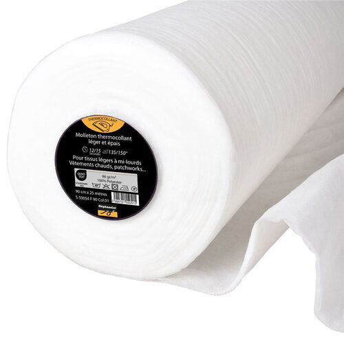 Molleton thermocollant léger 86 g/m2 90cm au mètre