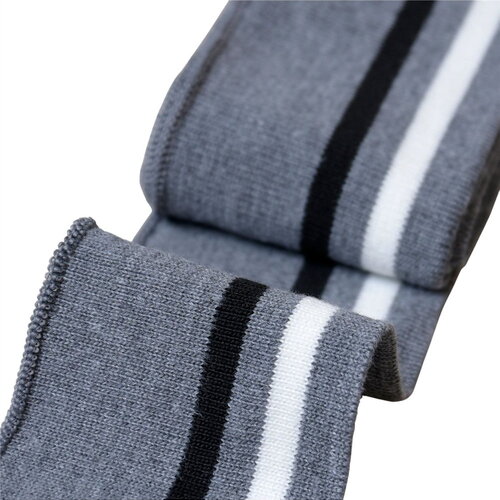 Bord côte 6m poignets & taille 1,20mts gris blanc