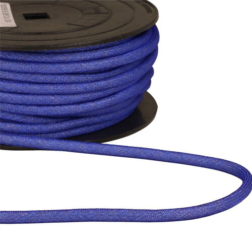 Bobine 25m cordon métallique 6mm bleu roi
