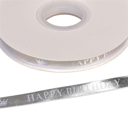 Ruban à message 10mm argent au mètre