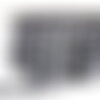 Galon bicolore six brins 31mm noir blanc au mètre