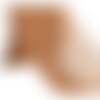 Broderie métallique sur tulle 120mm rouille au mètre