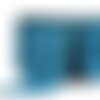 Bobine 10m galon bicolore six brins 31mm bleu acier